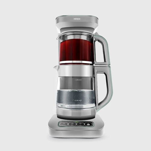 Karaca Çaysever Robotea Pro 4 in 1 Konuşan Cam Çay Makinesi Soft Green