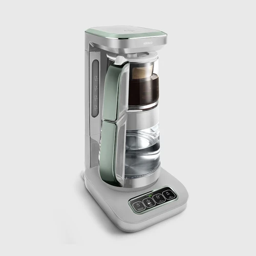 Karaca Çaysever Robotea Pro 4 in 1 Konuşan Cam Çay Makinesi Soft Green
