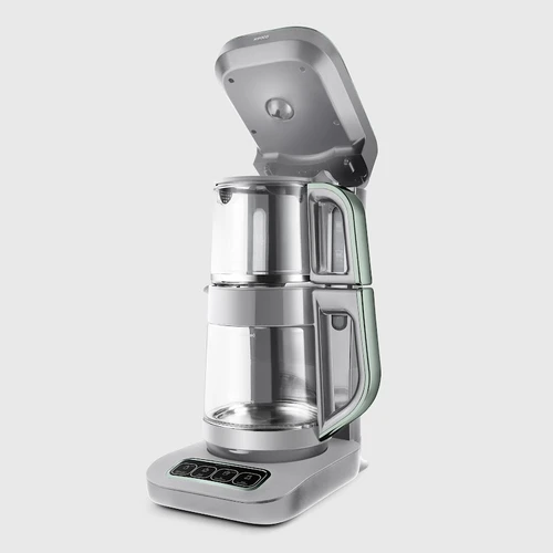 Karaca Çaysever Robotea Pro 4 in 1 Konuşan Cam Çay Makinesi Soft Green