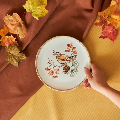 Karaca Cozy Kuş Pasta Tabağı 21 cm