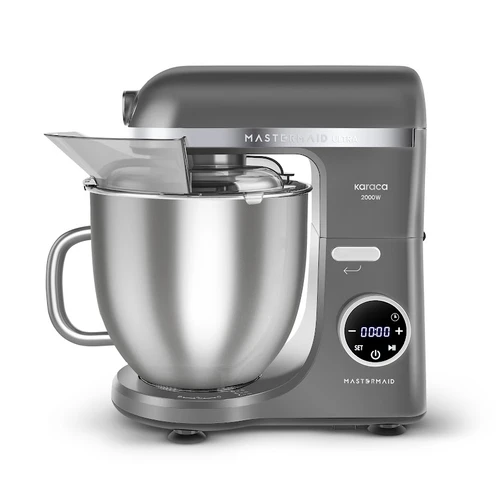 Karaca Mastermaid Chef Ultra D2000W Dijital Ekranlı Hamur Yoğurma Makinesi Galaxy Grey 7L 