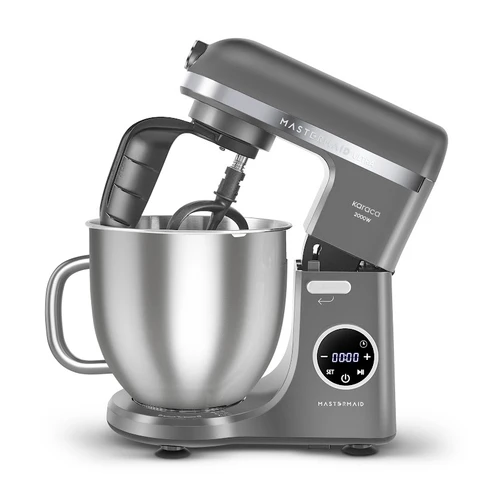 Karaca Mastermaid Chef Ultra D2000W Dijital Ekranlı Hamur Yoğurma Makinesi Galaxy Grey 7L 