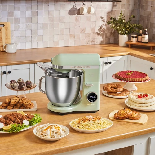 Karaca Mastermaid Chef Ultra D2000W Dijital Ekranlı Hamur Yoğurma Makinesi Cabbage Green 7L