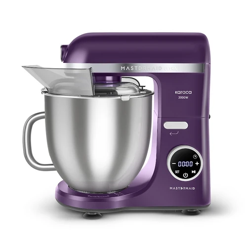 Karaca Mastermaid Chef Ultra D2000W Dijital Ekranlı Hamur Yoğurma Makinesi Grape Purple 7L