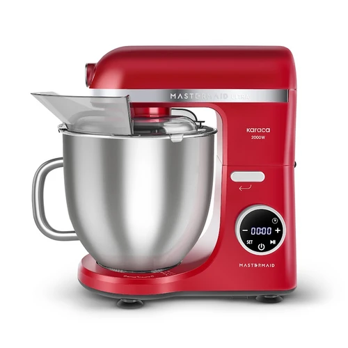 Karaca Mastermaid Chef Ultra D2000W Dijital Ekranlı Hamur Yoğurma Makinesi Imperial Red 7L 