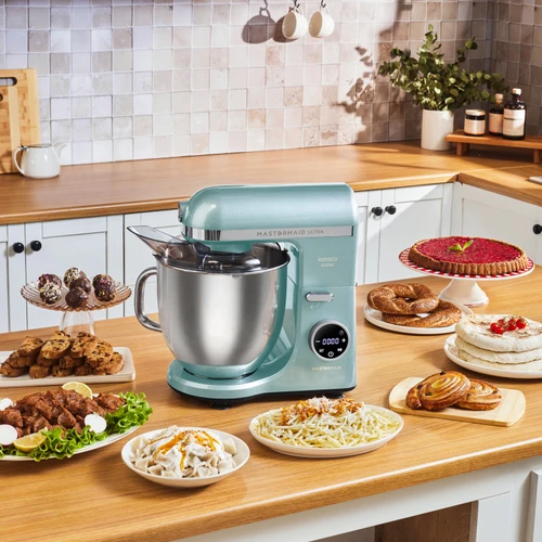 Karaca Mastermaid Chef Ultra D2000W Dijital Ekranlı Hamur Yoğurma Makinesi Tiffany 7L 