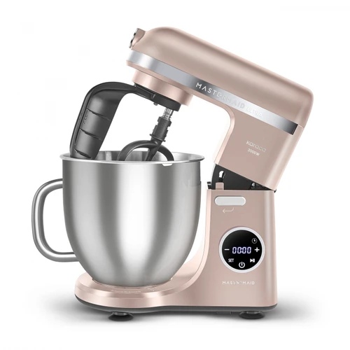 Karaca Mastermaid Chef Ultra D2000W Dijital Ekranlı Hamur Yoğurma Makinesi Pearly Pink 7L