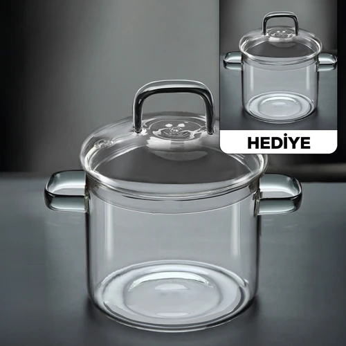 Borglas Beere Serie Cam Derin Tencere 18 cm