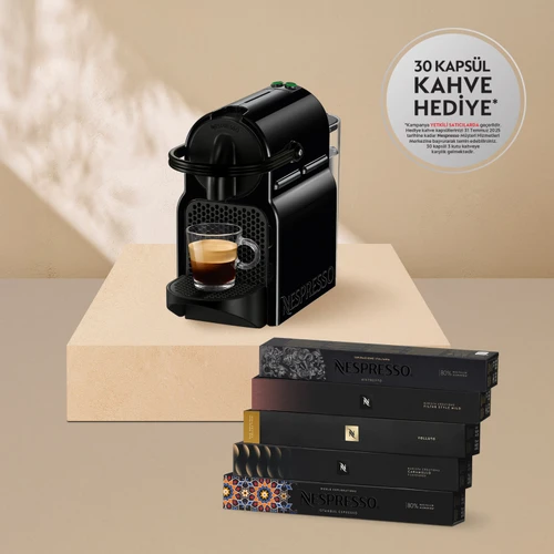 Nespresso D40 Inissia Siyah Kahve Makinesi