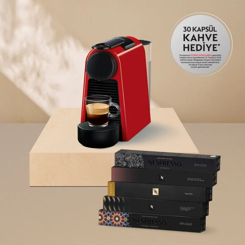 Nespresso D30 Essenza Mini Kırmızı Kahve Makinesi