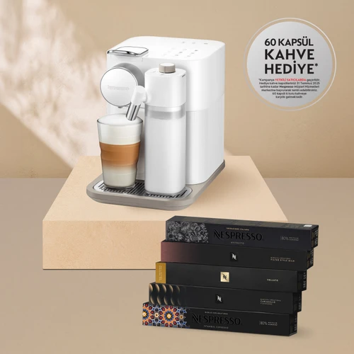 Nespresso F541 Gran Latissima Süt Çözümlü Kahve Makinesi, Beyaz