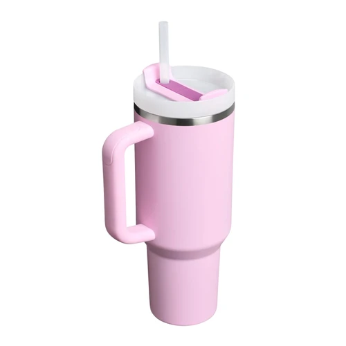 Stanley The Quencher Flowstate Tumbler Pipetli Termos Bardak 1,18L Cherry Blossom