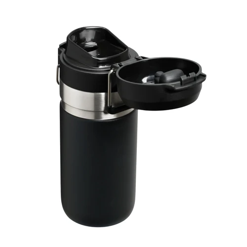 Stanley The Quick Flip Water Bottle Paslanmaz Çelik Termos 0,47L Black