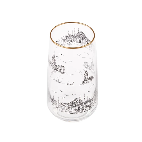 Emsan İstanbul Desen Meşrubat Bardağı 3lü Set
