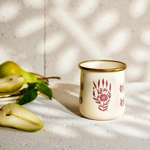 Emsan Artisan Emaye Bardak Bordeaux