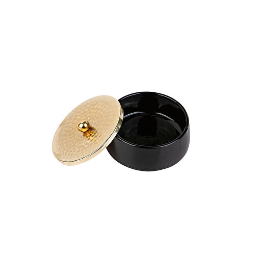 Karaca Gold Kapaklı Seramik Dekoratif Tabak