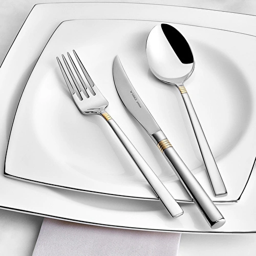 Karaca Nil Gold 84 Parça Çatal Kaşık Bıçak Takımı Kutulu