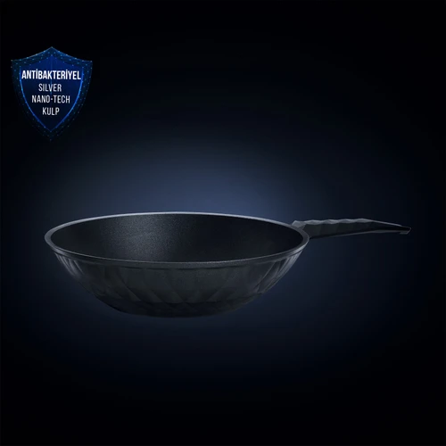 Karaca Biodiamond Antibakteriyel Kulp İndüksiyon Tabanlı Wok Tava 28 Cm