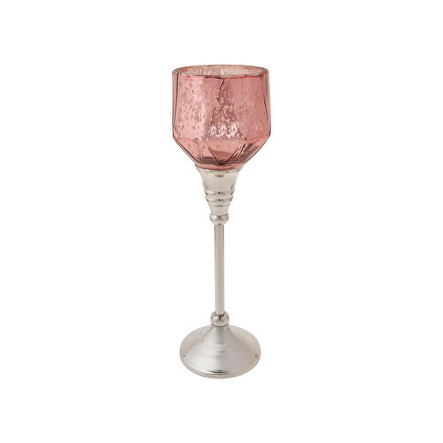 Karaca Lucca Şamdan Tealight Mumluk Pembe 28cm