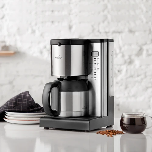 Karaca Coffee Art Aroma Zamanlayıcılı ve Çelik Termos Karaflı Filtre Kahve Makinesi 1,35L