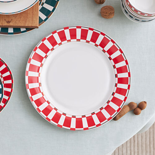 Karaca Aries Kırmızı Servis Tabağı 27 cm