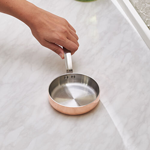 Karaca Powersteel 3Ply 316+ İndüksiyon Tabanlı Çelik Tava 12 Cm Copper