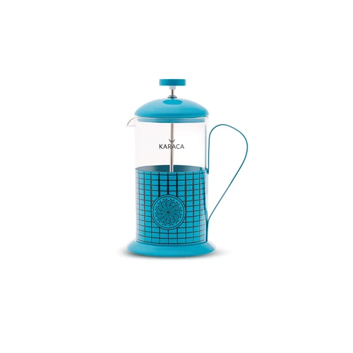 Karaca İznik Firuze Borosilikat Cam French Press 600 ml
