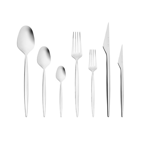 Karaca 316 Elegance Thor Platin 12 Kişilik 84 Parça Çatal Kaşık Bıçak Takımı 