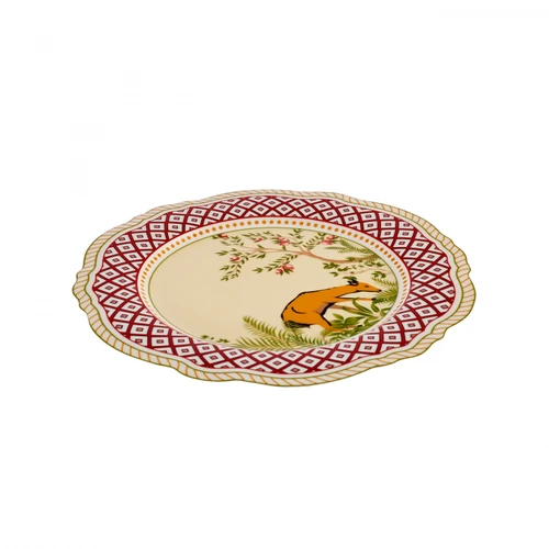 Karaca x Arslantepe Dalgalı Porselen Servis Tabağı 27 cm
