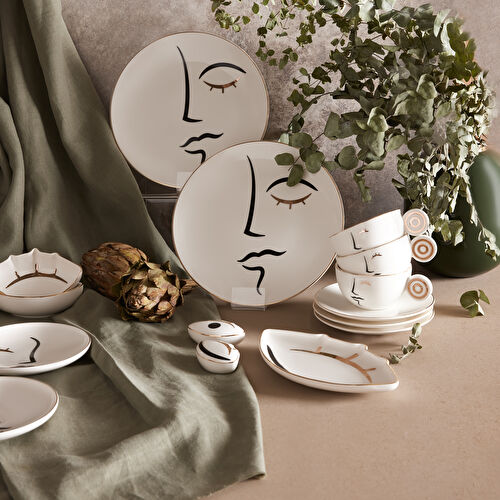 Karaca Visage Porselen 26 Parça 6 Kişilik Porselen Kahvaltı/Servis Takımı Karaca Visage Porselen 26 Parça 6 Kişilik Porselen Kahvaltı/Servis Takımı