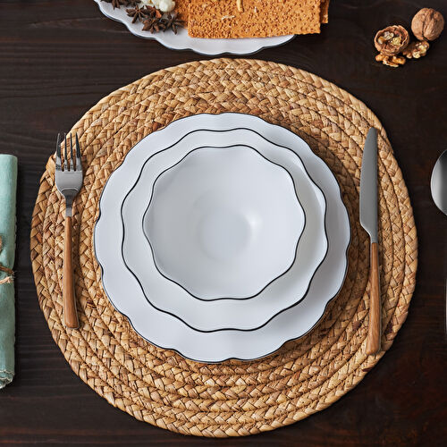 Karaca Lina 20 Parça 6 Kişilik Cam Yemek Takımı