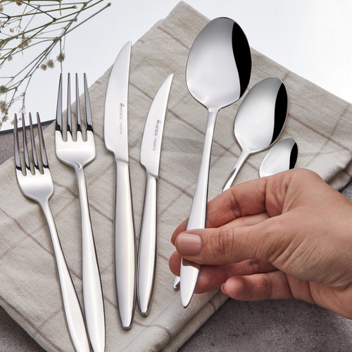 Karaca Elegance Kai Platin 12 Kişilik 84 Parça Çatal Kaşık Bıçak Takımı