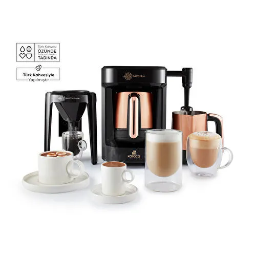 Karaca Hatır Barista Pro Konuşan Latte ve Türk Kahve Makinesi Bronze