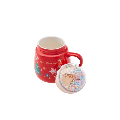 Karaca New Year Yılbaşı Bubble Kırmızı Kupa 430  ml