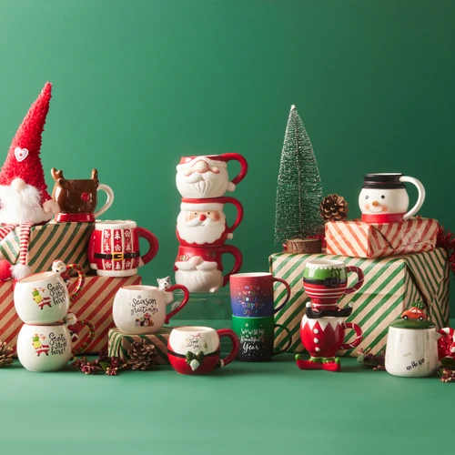 Karaca New Year Elf Button Kupa/Mug 350 ml
