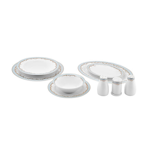 Karaca Rocco New Bone 56 Parça 12 Kişilik Yemek Takımı