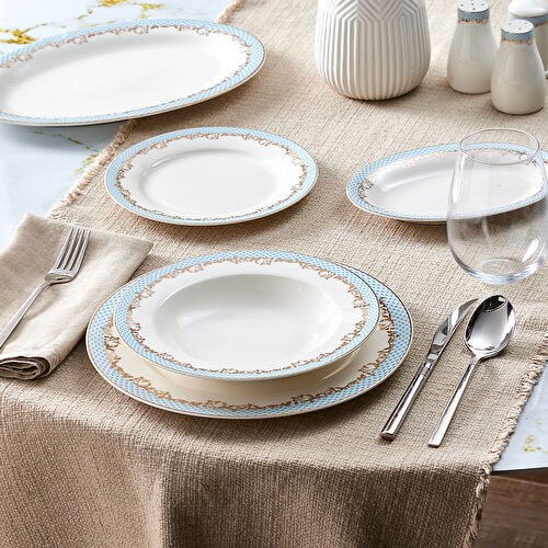 Karaca Rocco New Bone 56 Parça 12 Kişilik Yemek Takımı