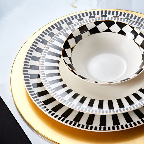 Karaca Arlette 56 Parça 12 Kişilik New Bone Yemek Takımı 