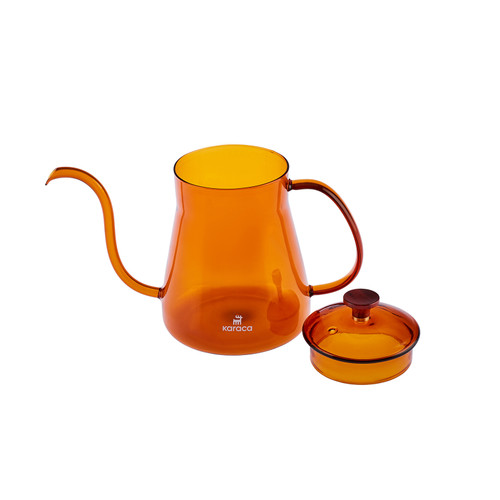 Karaca Martina Borosilikat Cam Coffe Kettle Orange 600 ml