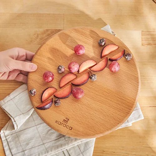 Karaca Urbanwood Döner Sunum Tahtası Yuvarlak