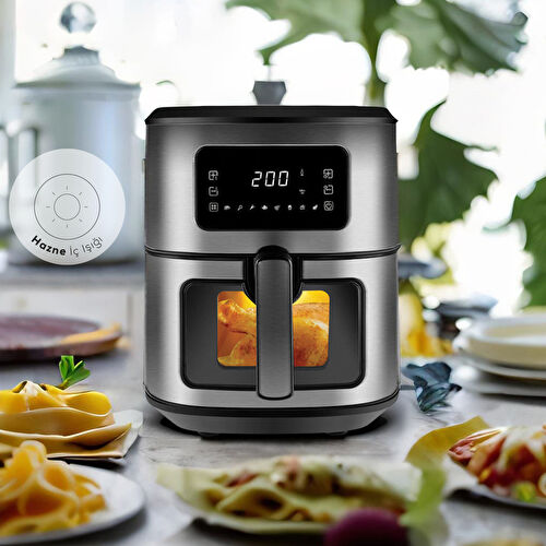 Karaca Multifry Inox XXL 6.5 Litre Dijital Cam Pencereli Airfryer
