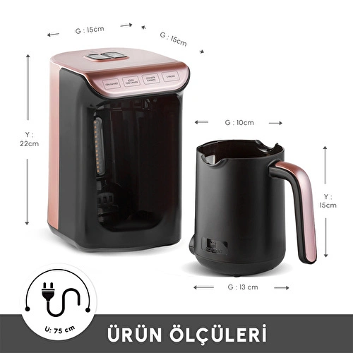 Karaca Hatır Köz Türk Kahve Makinesi Roseberry Wave