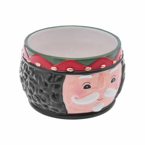 Karaca New Year Yılbaşı 24 Rölyefli Kurşun Asker Kase Siyah 19 cm