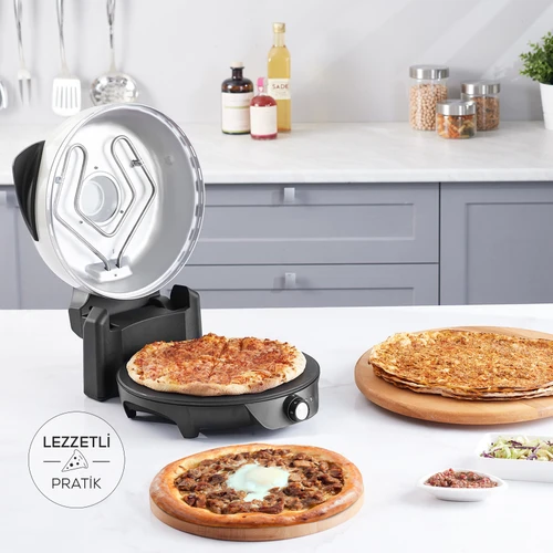 Karaca Gastro 10 in 1 Pizza Lahmacun ve Tandır Ekmeği Makinesi Biodiamond Soft Cream 