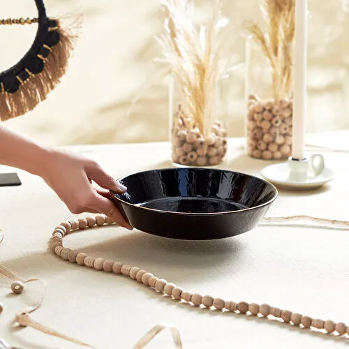 Karaca Calvin Bol Kase 24 Cm Siyah 