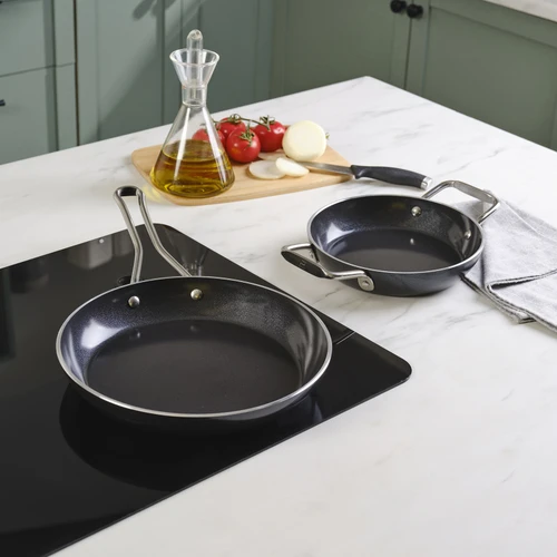 Karaca Swiss Crystal Black Mastermaid Tava Sahan Set Shiny