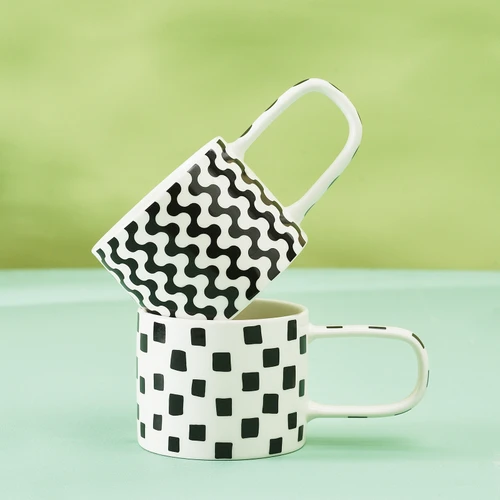 Karaca Mindy Kareli Mug 270 Ml