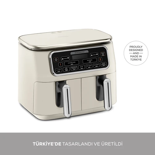 Karaca Air Pro Cook Duo Ev Yemeği XXXL 8 Litre Airfryer Starlight 8 Kişilik