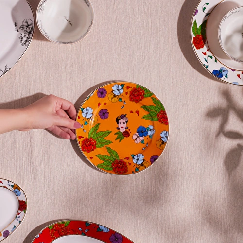 Karaca Frida Pasta Tabağı Turuncu 19 Cm