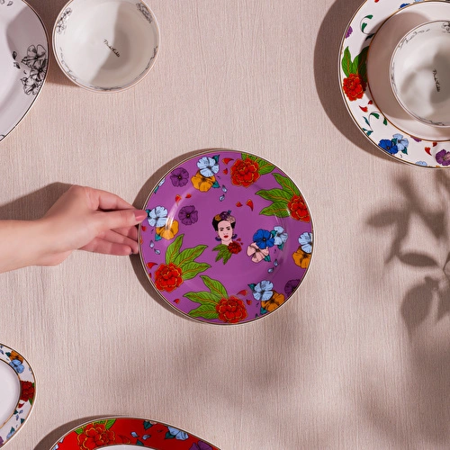 Karaca Frida Pasta Tabağı Mor 19 Cm